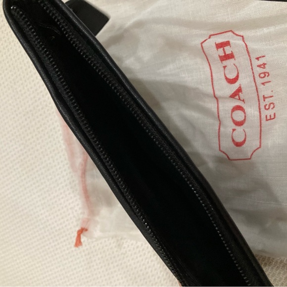 Coach Black Leather Wristlet - Picture 4 of 4
